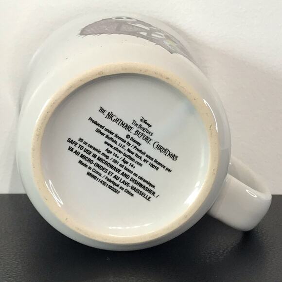 The Nightmare Before Christmas 20 oz Ceramic Mug Jack and Sally Heart Large Cup - Picture 9 of 11